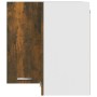 Eck-Hängeschrank aus Holzwerkstoff, geräucherte Eiche von vidaXL, Küchenschränke - Ref: Foro24-815597, Preis: 65,33 €, Rabatt: %