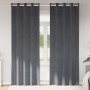 Cortinas con cortinas 2 pcs Gris claro 140 x 260 cm Terciopelo