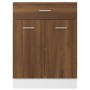 Niedriger Küchenschrank aus braunem Eichenholzwerkstoff von vidaXL, Küchenschränke - Ref: Foro24-815578, Preis: 80,37 €, Raba...
