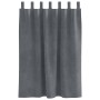 Cortinas con cortinas 2 pcs Gris claro 140 x 140 cm Terciopelo
