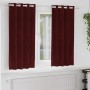 Cortinas 2 pcs Rojo vino tinto 140 x 175 cm Terciopelo