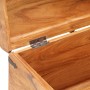 Baúl de almacenamiento de madera maciza de acacia 90x40x40 cm