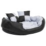Cojín para perro reversible y lavable gris y negro 85x70x20 cm de vidaXL, Camas para perros - Ref: Foro24-171208, Precio: 55,...