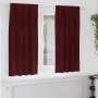 Cortinas 2 pcs Rojo vino tinto 140 x 175 cm Terciopelo