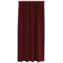Cortinas 2 pcs Rojo vino tinto 140 x 175 cm Terciopelo
