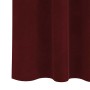 Cortinas 2 pcs Rojo vino tinto 140 x 175 cm Terciopelo