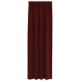 Cortinas 2 pcs Rojo vino tinto 140 x 245 cm Terciopelo