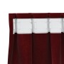 Cortinas 2 pcs Rojo vino tinto 140 x 245 cm Terciopelo