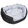 Cojín para perro reversible y lavable gris y negro 85x70x20 cm de vidaXL, Camas para perros - Ref: Foro24-171208, Precio: 55,...