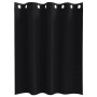Cortinas con cortinas 2 pcs Negro 140x140cm Poliéster