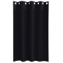 Cortinas con cortinas 2 pcs Negro Poliéster