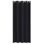 Cortinas con cortinas 2 pcs Negro Poliéster