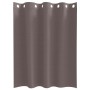 Cortinas con cortinas 2 pcs Marrón oscuro Poliéster