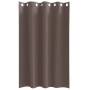Cortinas con cortinas 2 pcs Marrón oscuro Poliéster