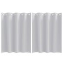 Cortinas con cortinas 2 pcs Gris pálido Poliéster