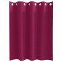 Cortinas con cortinas 2 pcs Rojo vino Poliéster