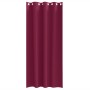 Cortinas con cortinas 2 pcs Rojo vino 260x140cm Poliéster