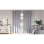 Cortinas con cortinas 2 pcs Gris metálico 260x140cm Poliéster