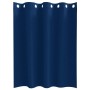 Cortinas con cortinas 2 pcs Azul oscuro 140x140cm Poliéster