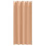 Cortinas con cortinas 2 pcs Marrón claro 245x140cm Poliéster