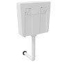 Cisterna de inodoro con entrada de agua inferior blanca 3/6 L