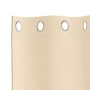 Cortinas con cortinas 2 pcs Crema Poliéster
