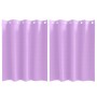 Cortinas con cortinas 2 pcs Morado 140x140cm Poliéster
