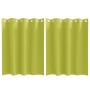 Cortinas con cortinas 2 pcs Verde manzana Poliéster
