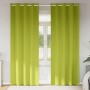 Cortinas con cortinas 2 pcs Verde manzana 225x140cm Poliéster