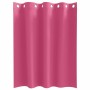 Cortinas con cortinas 2 pcs Rosa brillante Poliéster