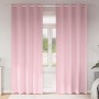 Cortinas con cortinas 2 pcs Rosa bebé Poliéster