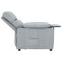 Sillón reclinable de tela gris claro