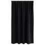 Cortinas con cortinas 2 pcs Negro 140x140cm Poliéster