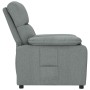 Sillón reclinable de tela gris oscuro