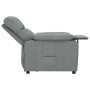 Sillón reclinable de tela gris oscuro