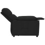 Sillón reclinable de tela negro