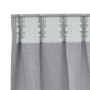 Cortinas con cortinas 2 pcs Gris claro Poliéster