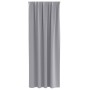 Cortinas con cortinas 2 pcs Gris claro 260x140cm Poliéster