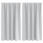 Cortinas con cortinas 2 pcs Gris pálido 140x140cm Poliéster