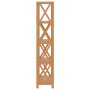 Estantería de 5 niveles madera maciza de roble 80x30x146 cm