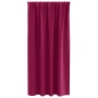 Cortinas con cortinas 2 pcs Rojo vino tinto 175x140cm Poliéster