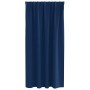 Cortinas con cortinas 2 pcs Azul oscuro Poliéster