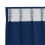 Cortinas con cortinas 2 pcs Azul oscuro Poliéster