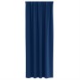 Cortinas con cortinas 2 pcs Azul oscuro Poliéster