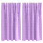 Cortinas con cortinas 2 pcs Morado Poliéster