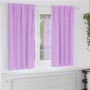 Cortinas con cortinas 2 pcs Morado Poliéster
