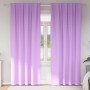 Cortinas con cortinas 2 pcs Morado Poliéster