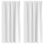 Cortinas con cortinas 2 pcs Brillante Poliéster