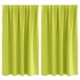 Cortinas con cortinas 2 pcs Verde manzana Poliéster