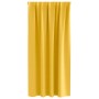 Cortinas con cortinas 2 pcs Amarillo mostaza Poliéster